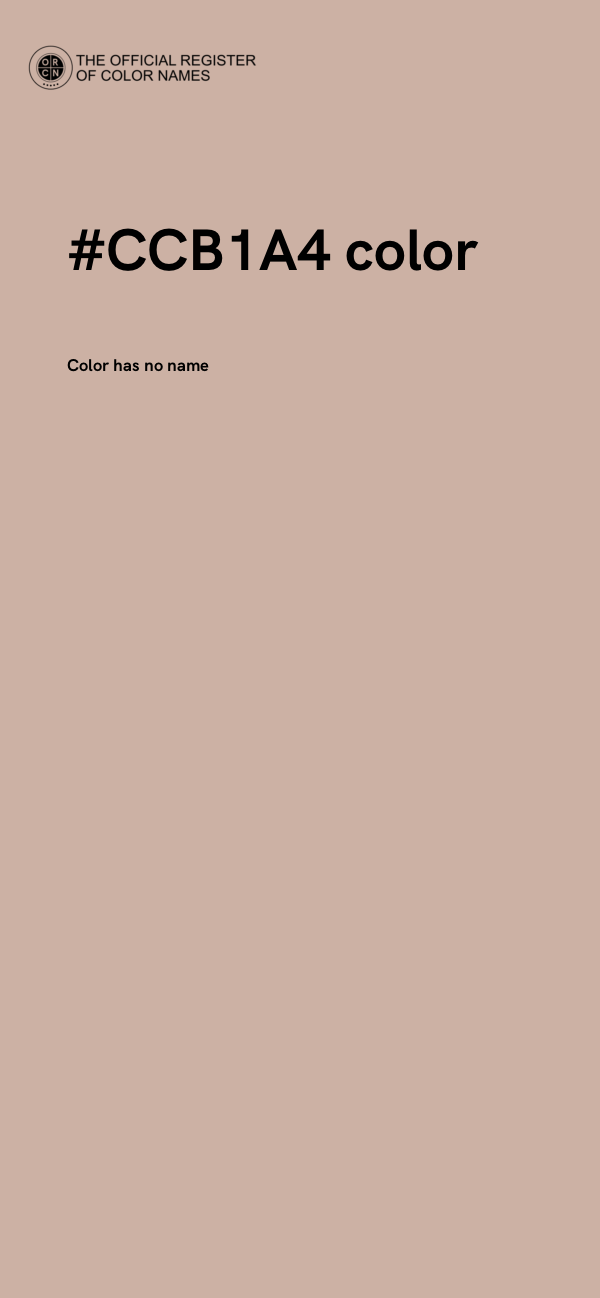 #CCB1A4 color image