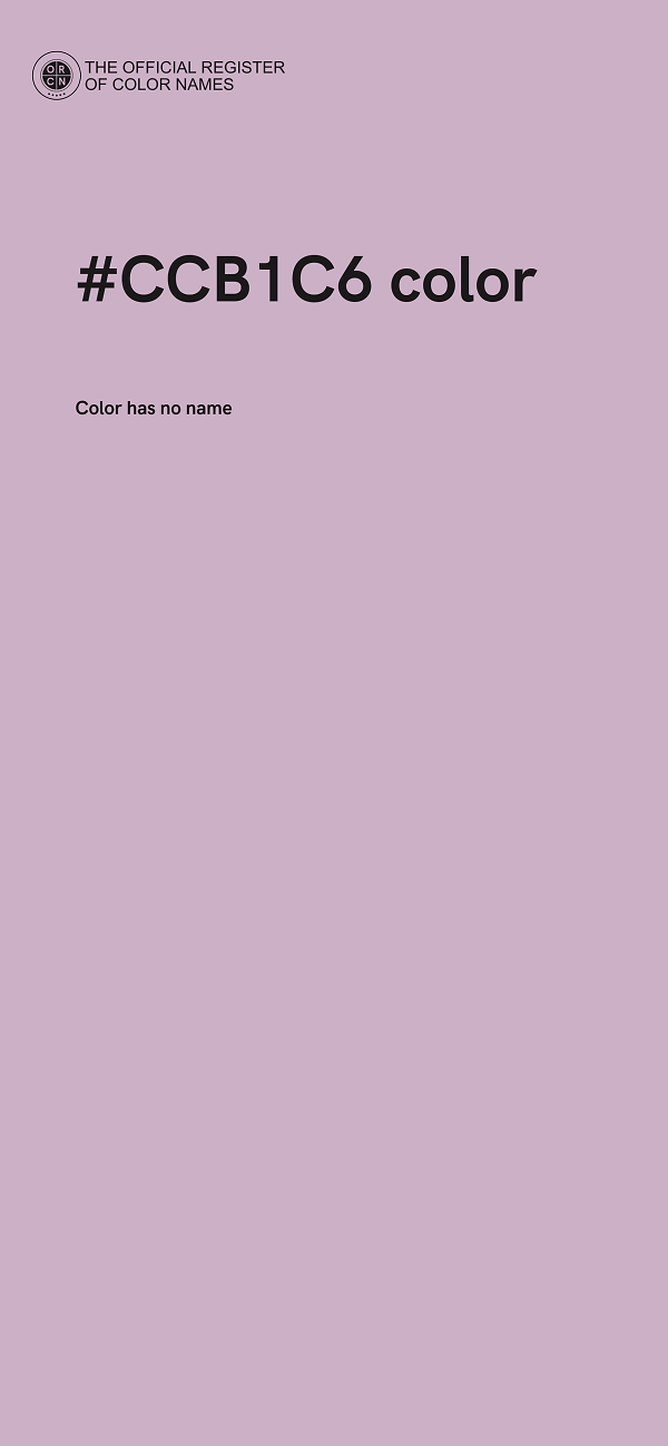 #CCB1C6 color image