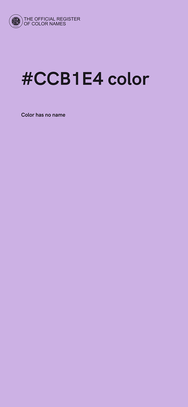 #CCB1E4 color image