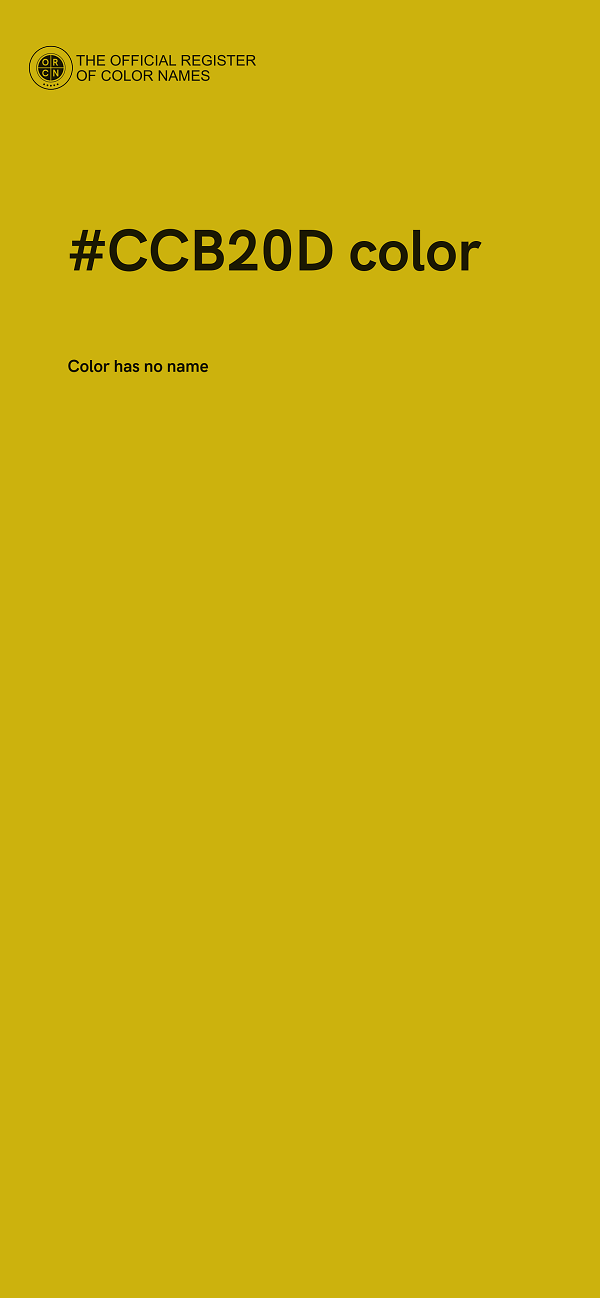 #CCB20D color image