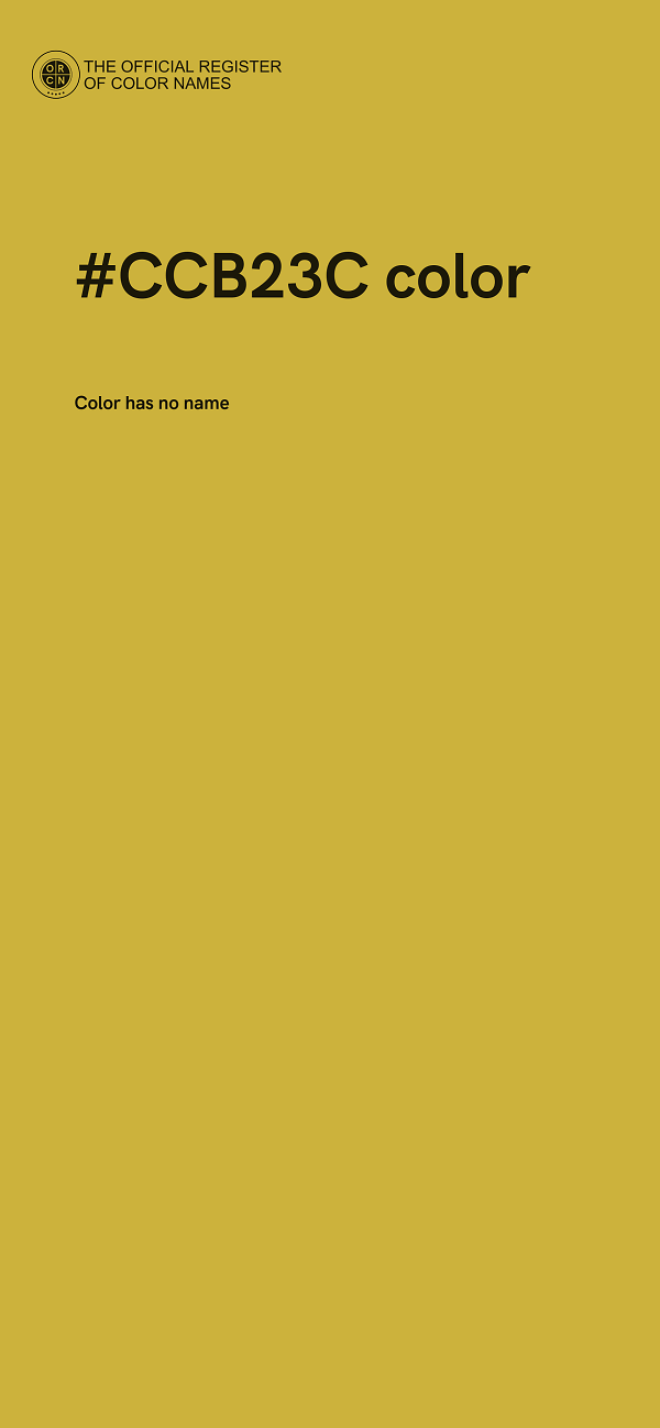 #CCB23C color image
