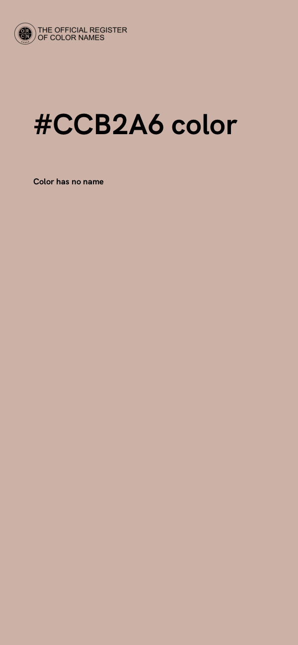 #CCB2A6 color image