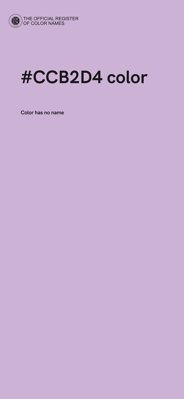 #CCB2D4 color image