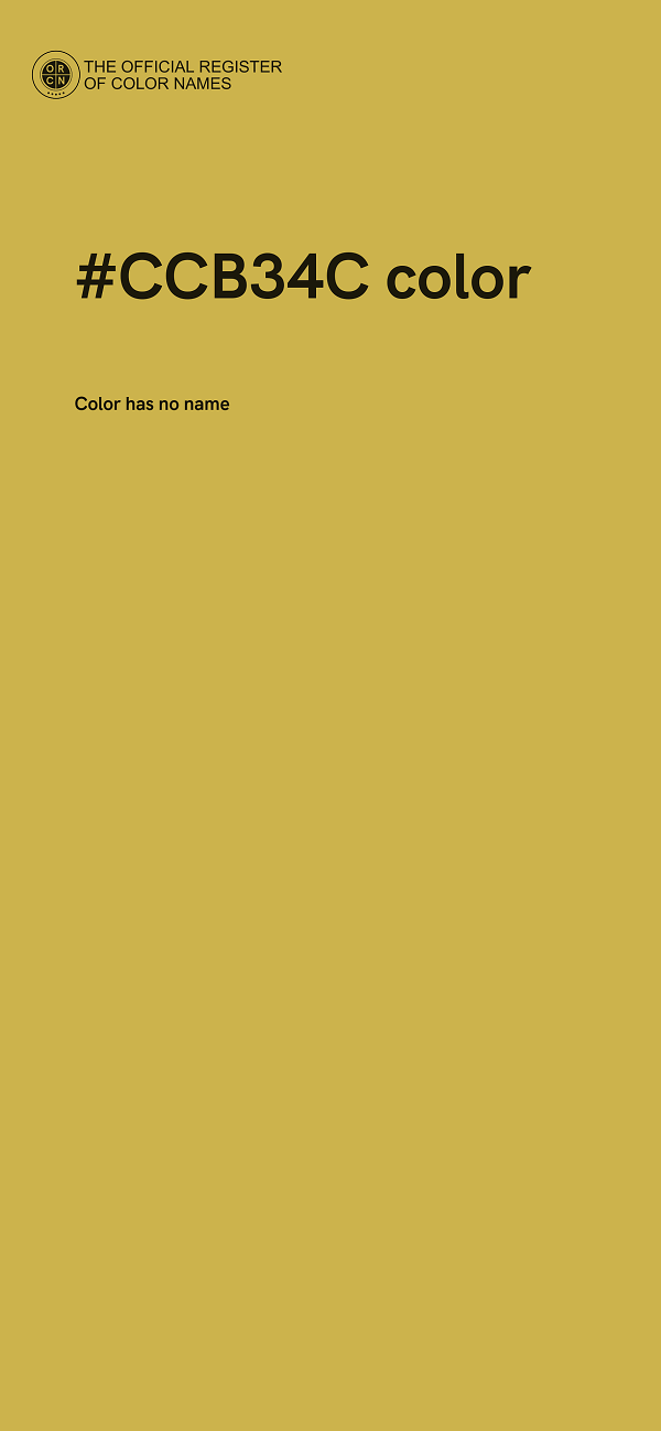 #CCB34C color image