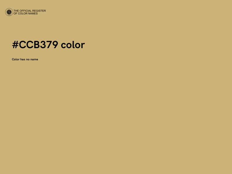 #CCB379 color image