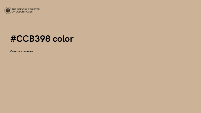 #CCB398 color image