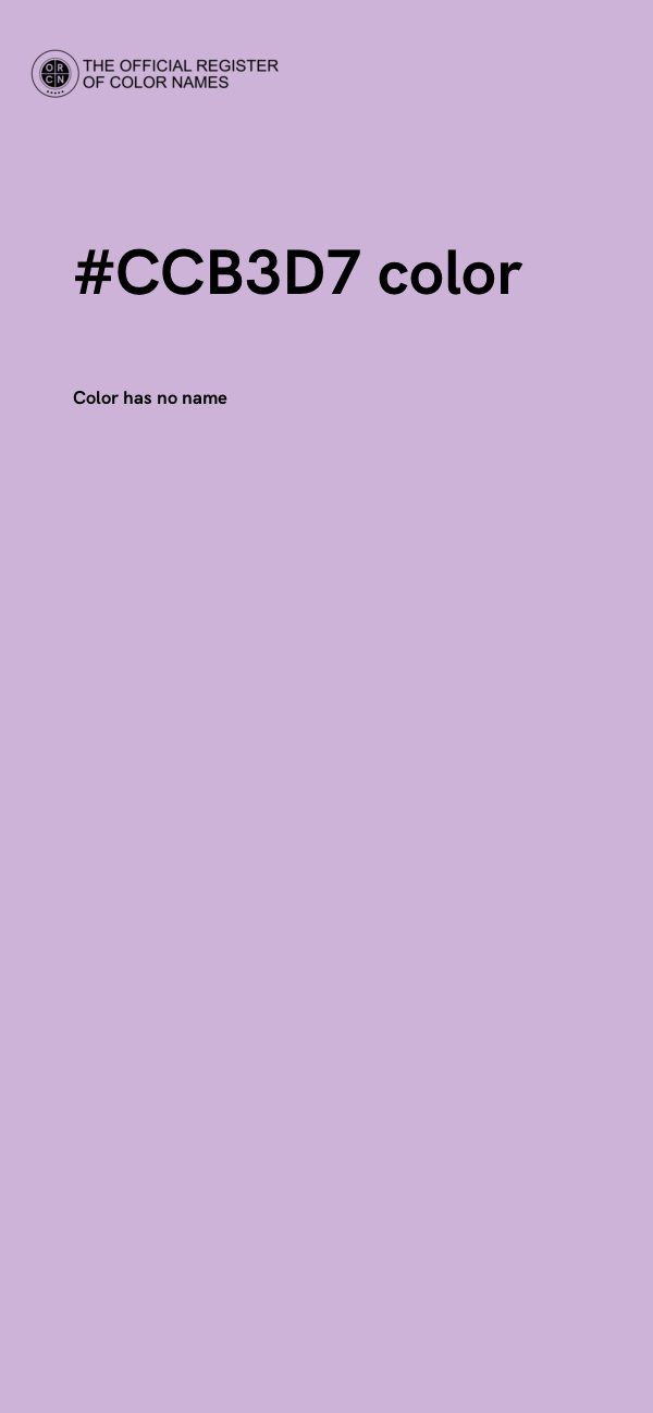 #CCB3D7 color image