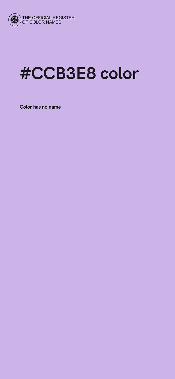 #CCB3E8 color image