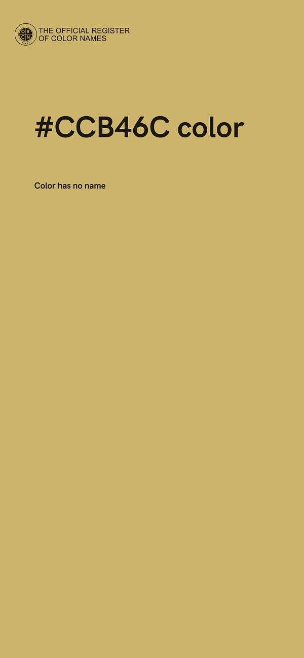 #CCB46C color image