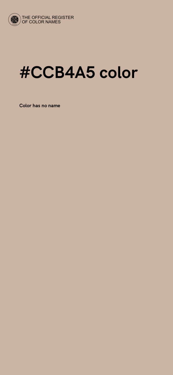 #CCB4A5 color image