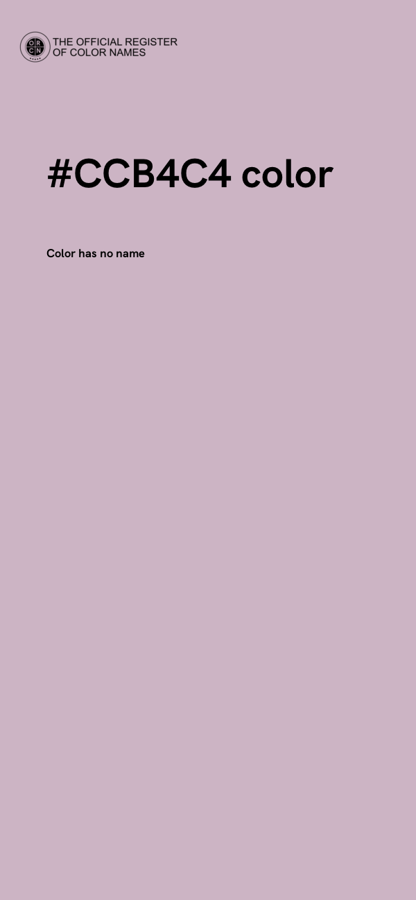 #CCB4C4 color image