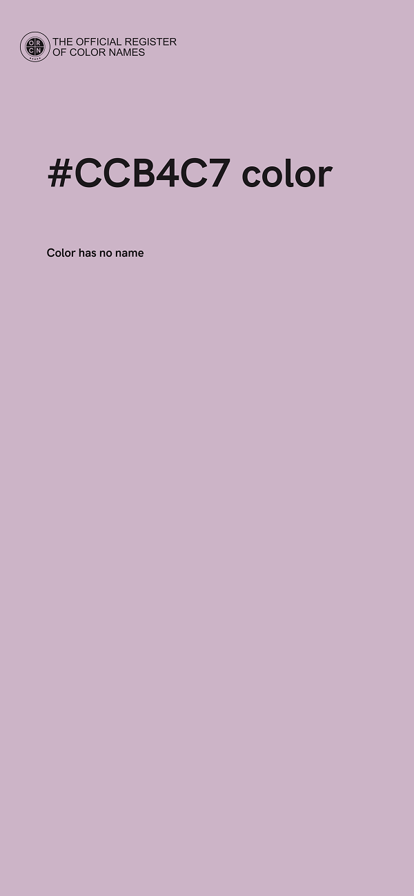 #CCB4C7 color image
