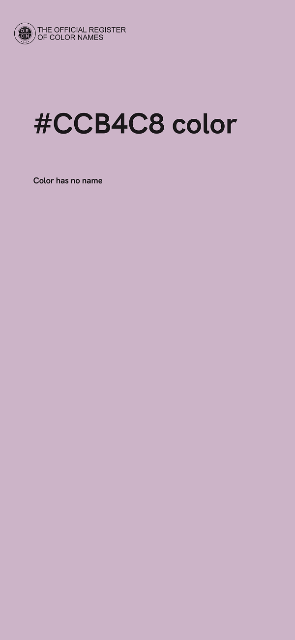 #CCB4C8 color image