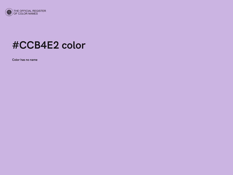 #CCB4E2 color image