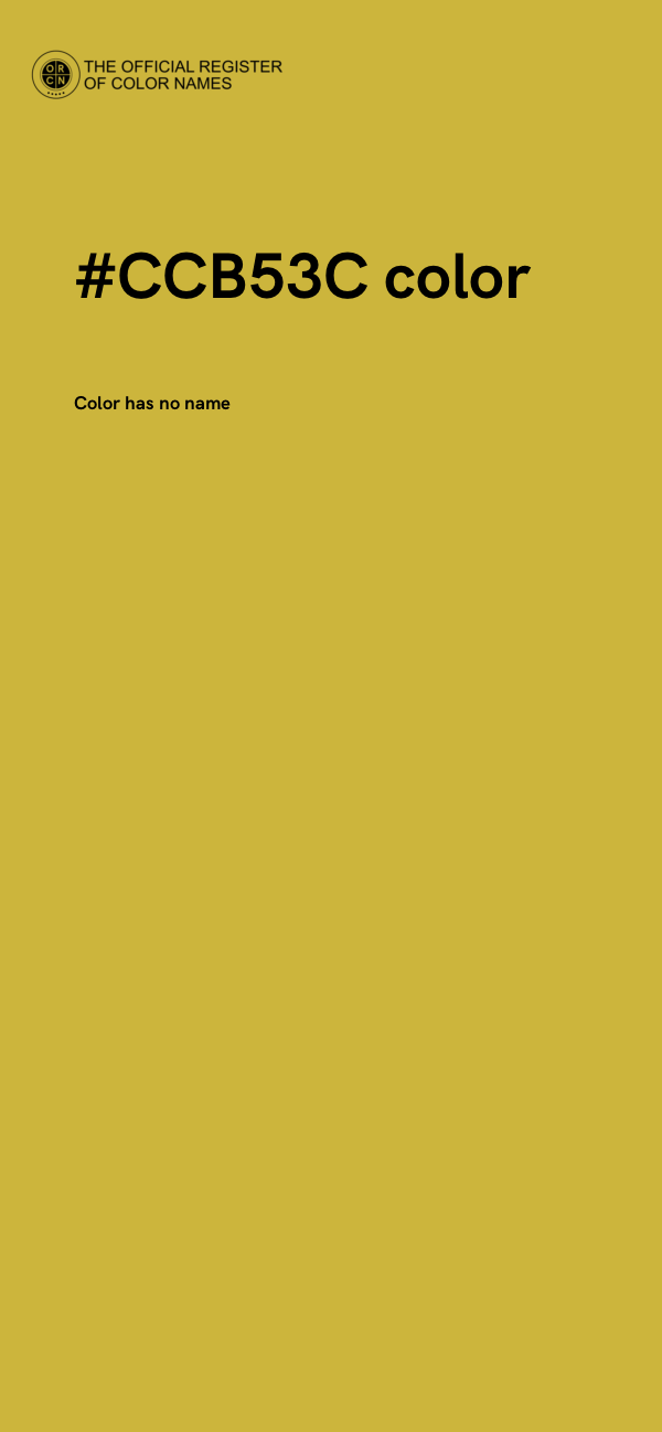#CCB53C color image