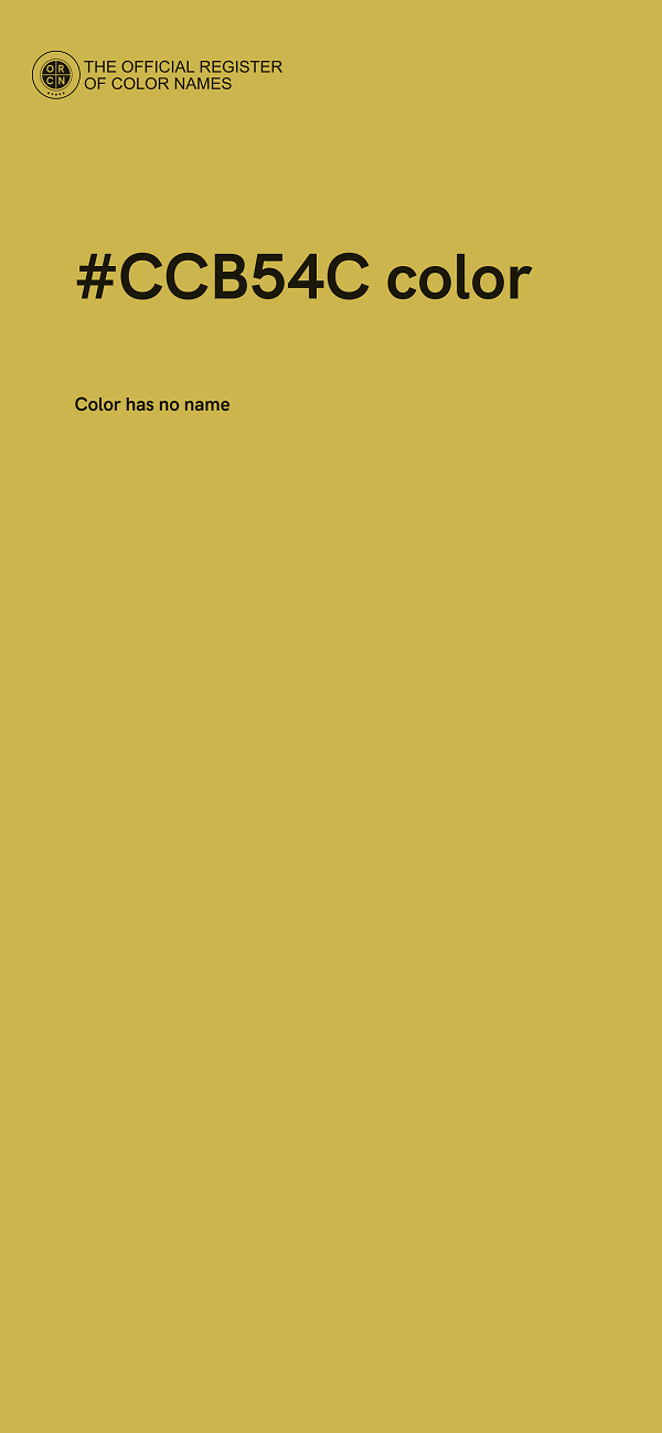 #CCB54C color image