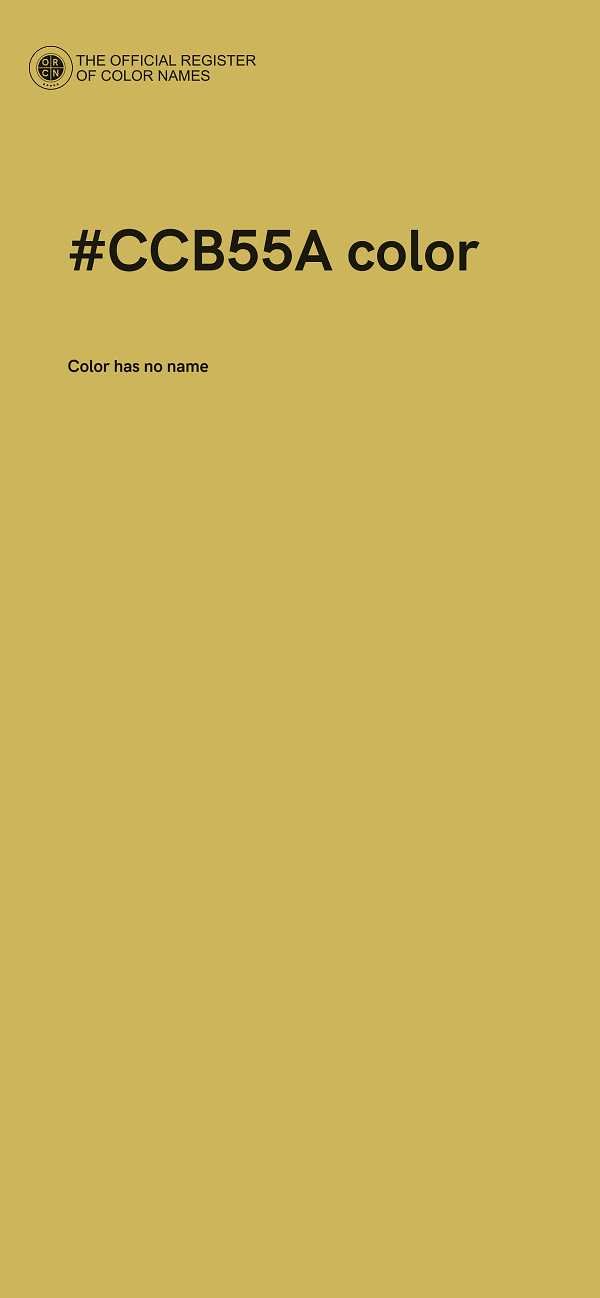 #CCB55A color image