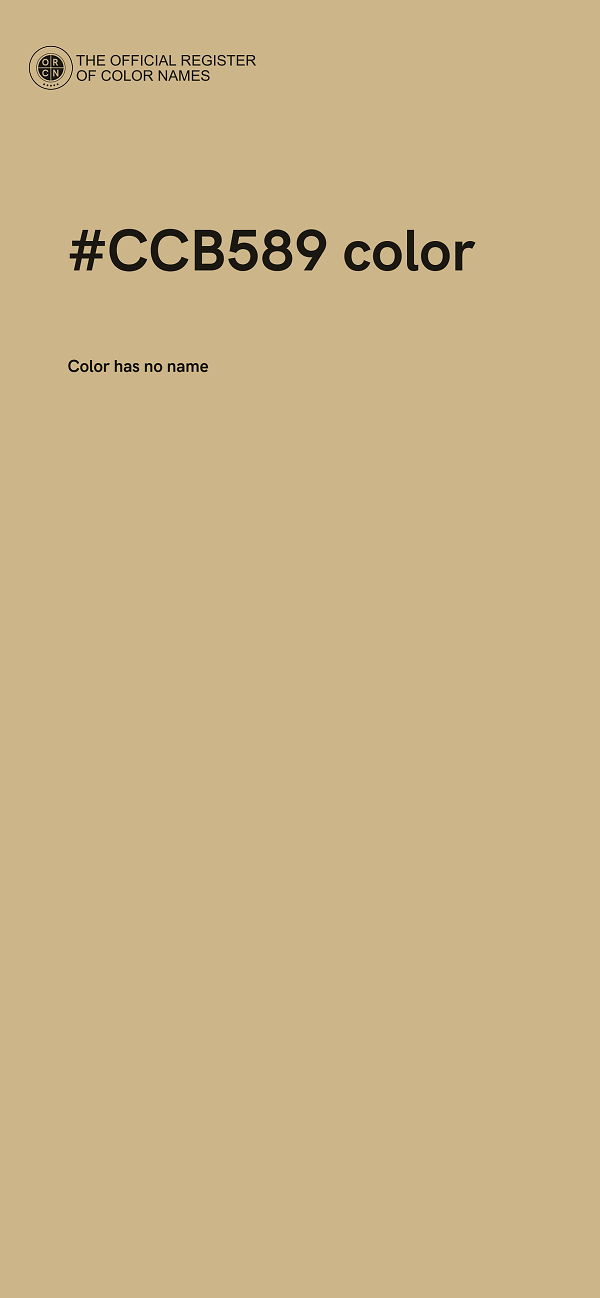 #CCB589 color image