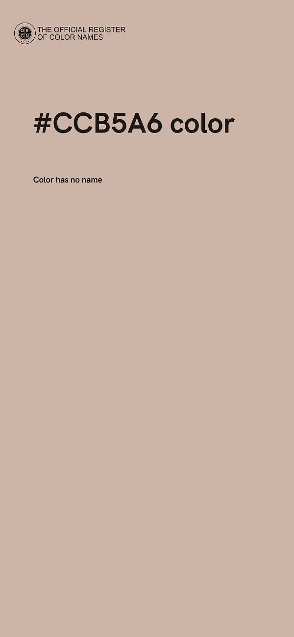 #CCB5A6 color image