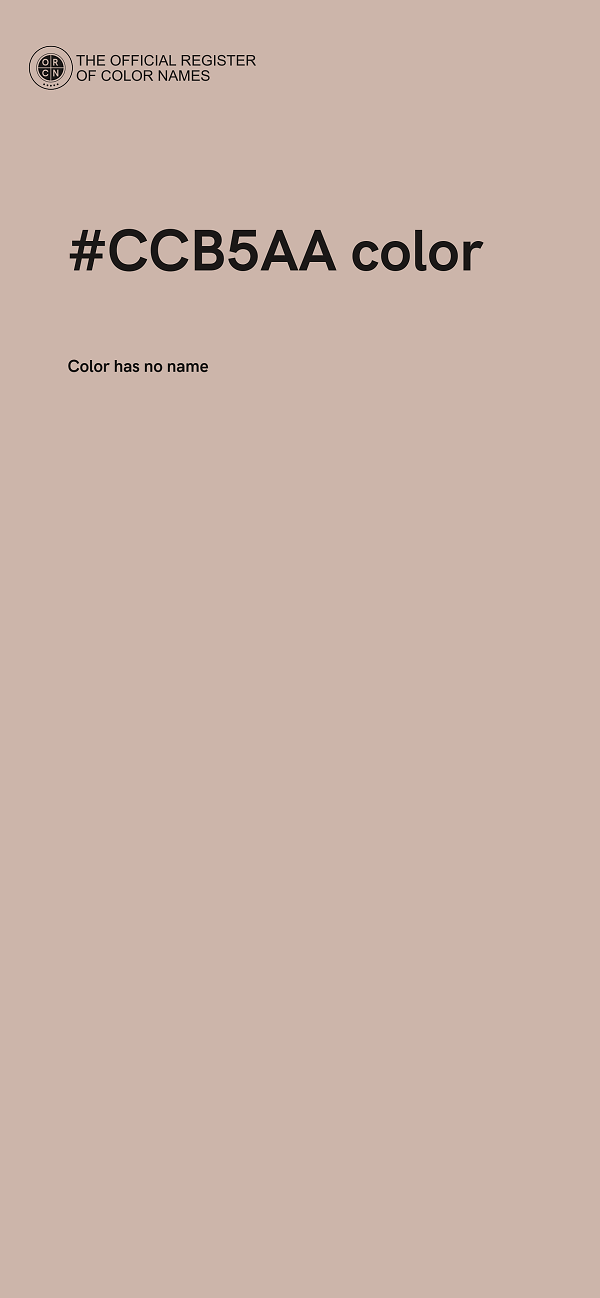#CCB5AA color image