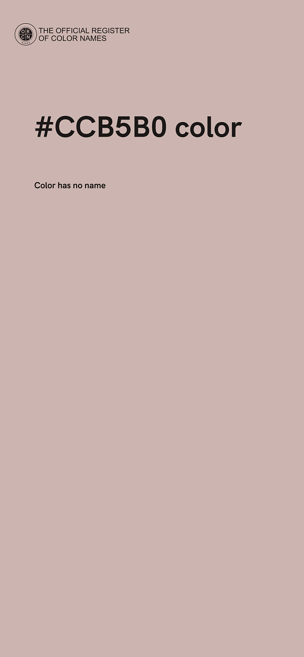 #CCB5B0 color image