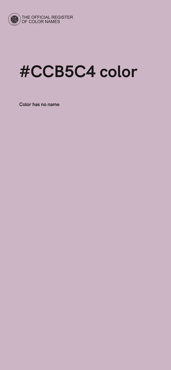 #CCB5C4 color image