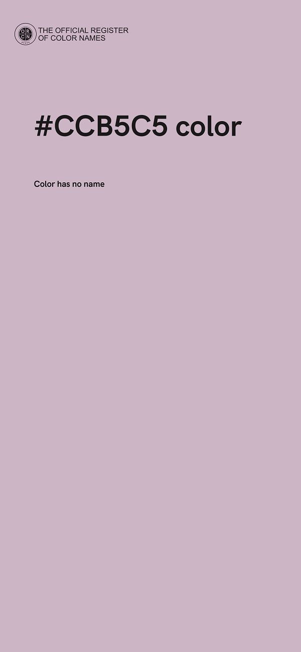 #CCB5C5 color image