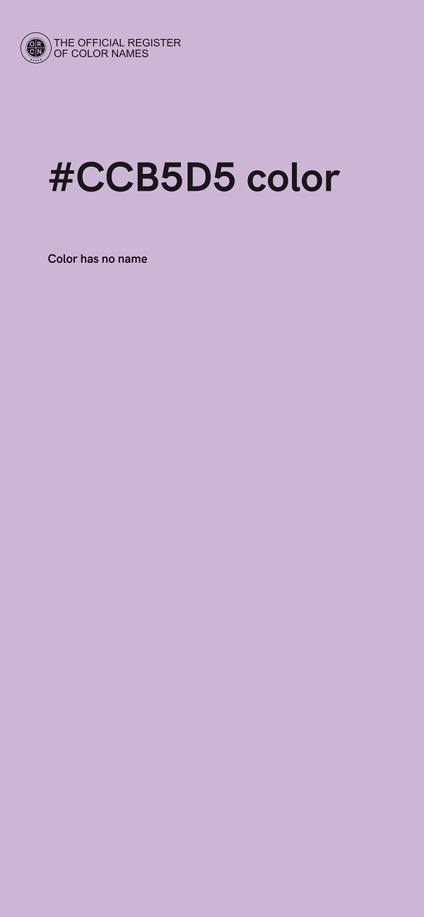#CCB5D5 color image