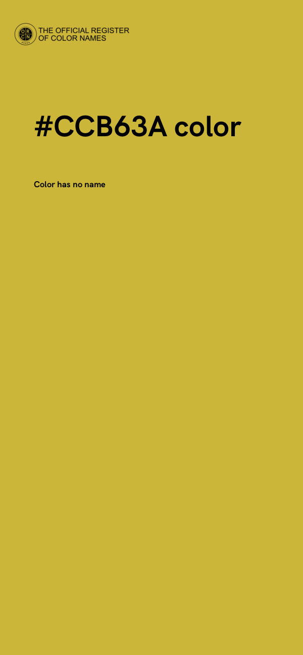 #CCB63A color image