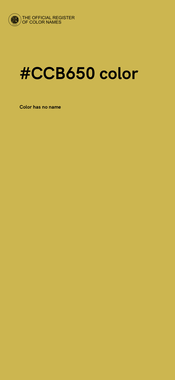 #CCB650 color image