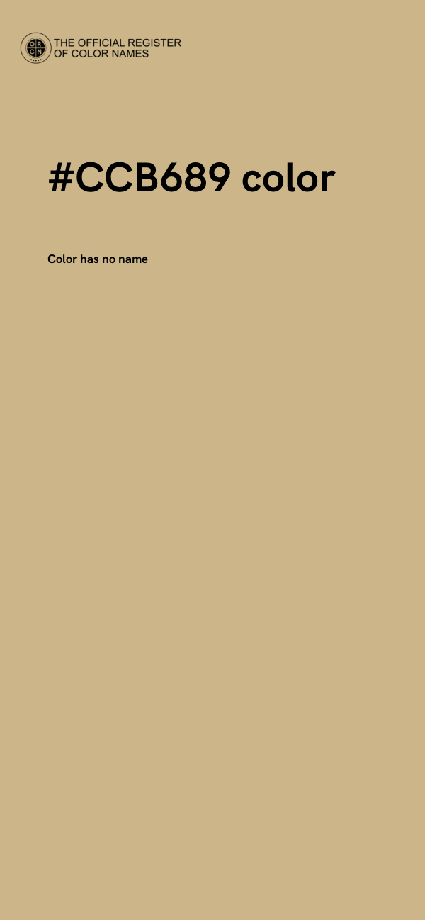 #CCB689 color image