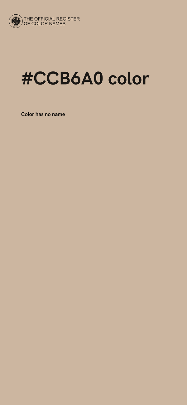 #CCB6A0 color image