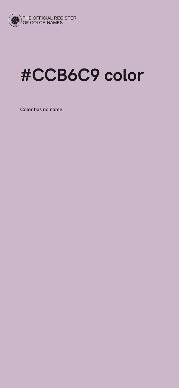 #CCB6C9 color image