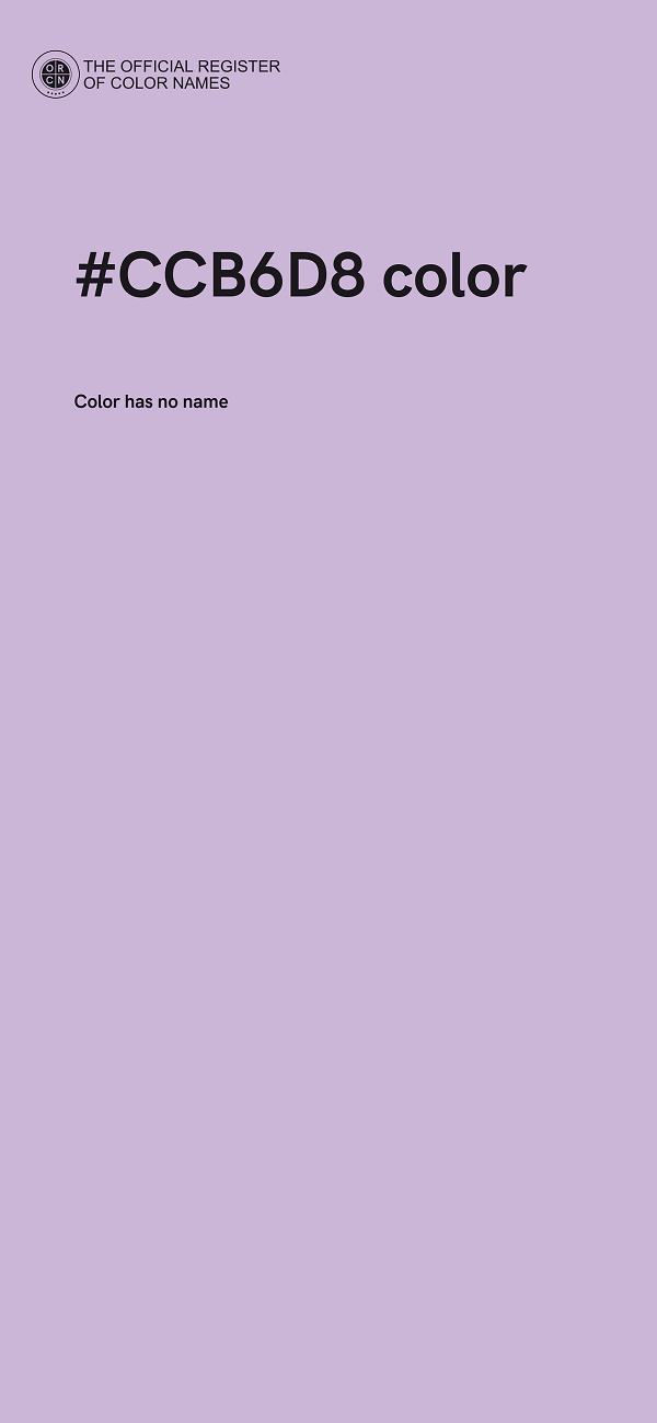 #CCB6D8 color image