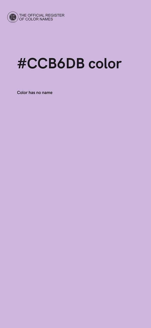#CCB6DB color image