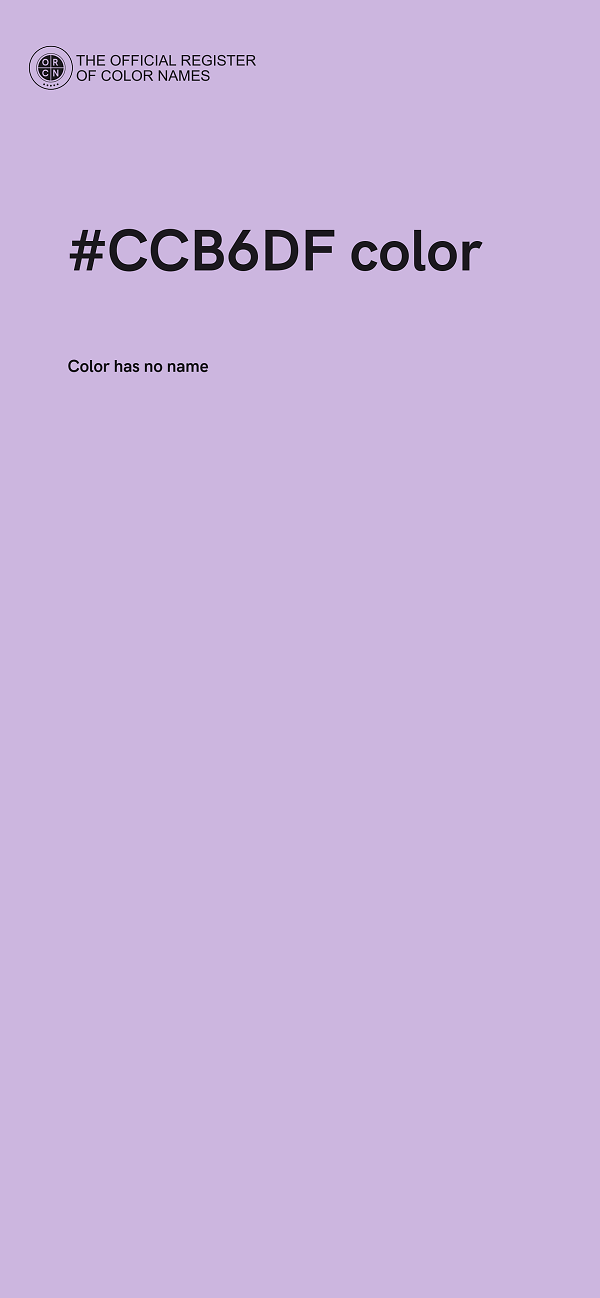 #CCB6DF color image