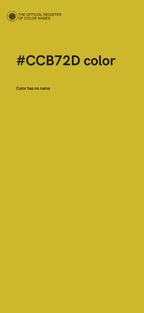 #CCB72D color image