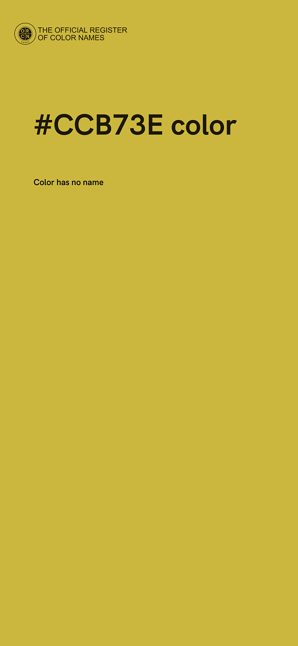 #CCB73E color image