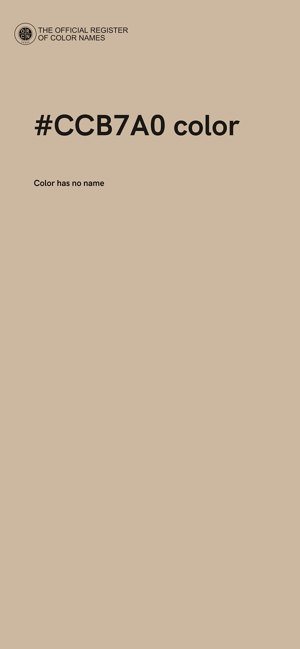 #CCB7A0 color image