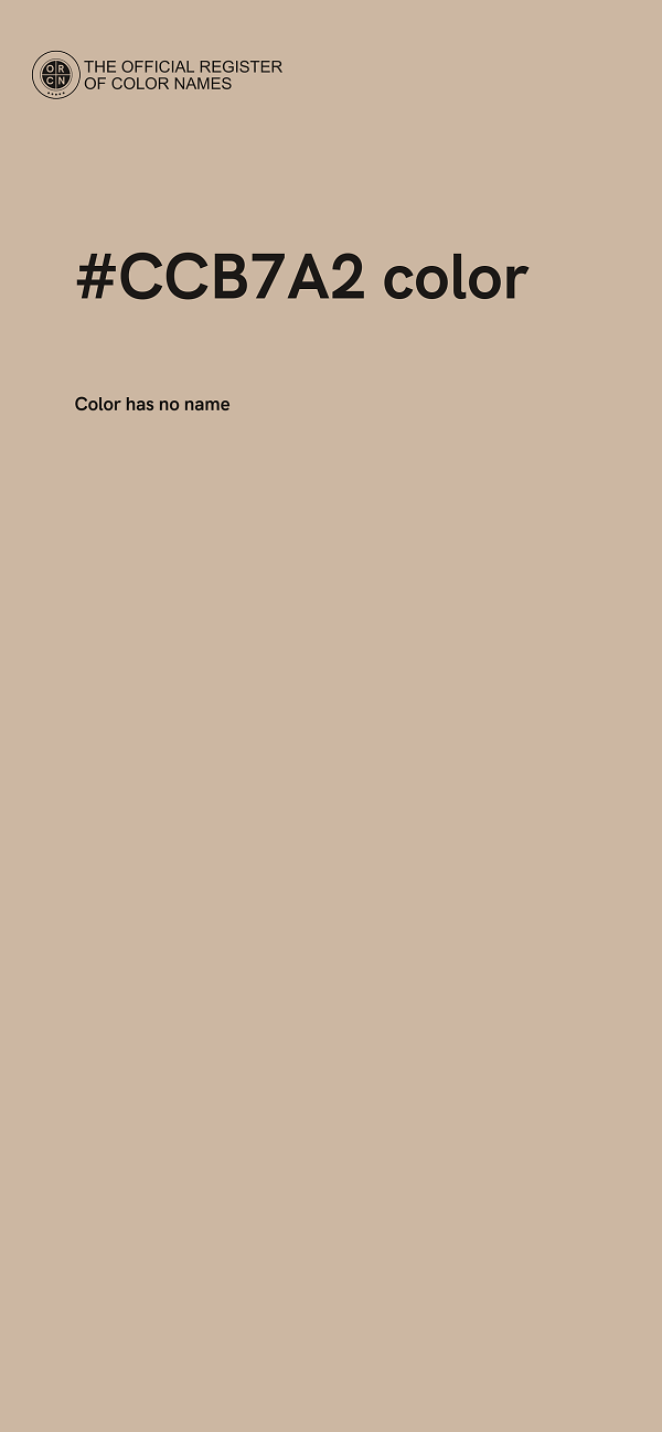 #CCB7A2 color image