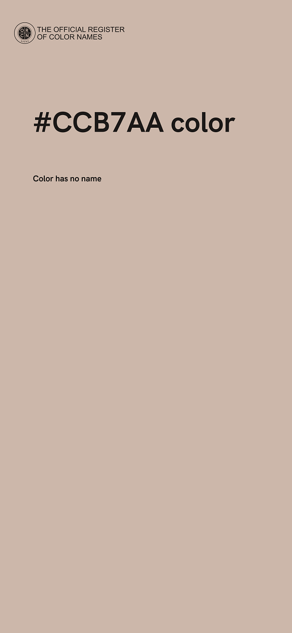 #CCB7AA color image