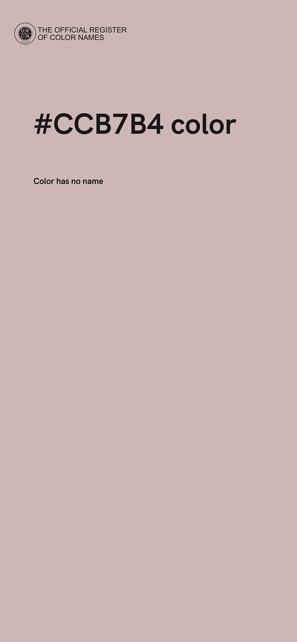 #CCB7B4 color image