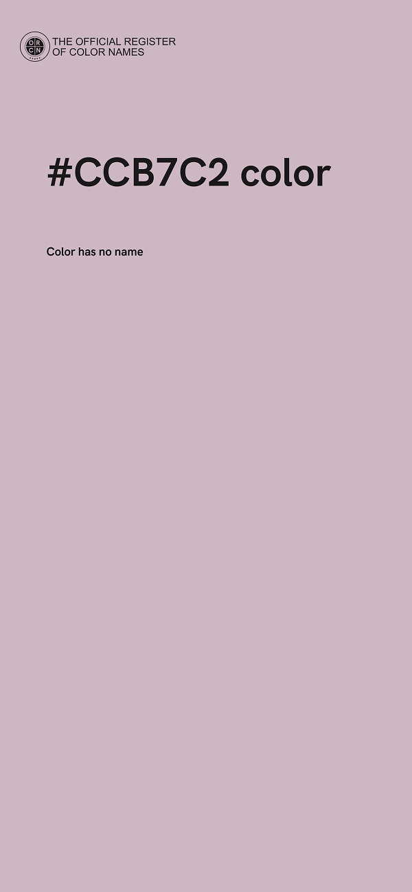 #CCB7C2 color image
