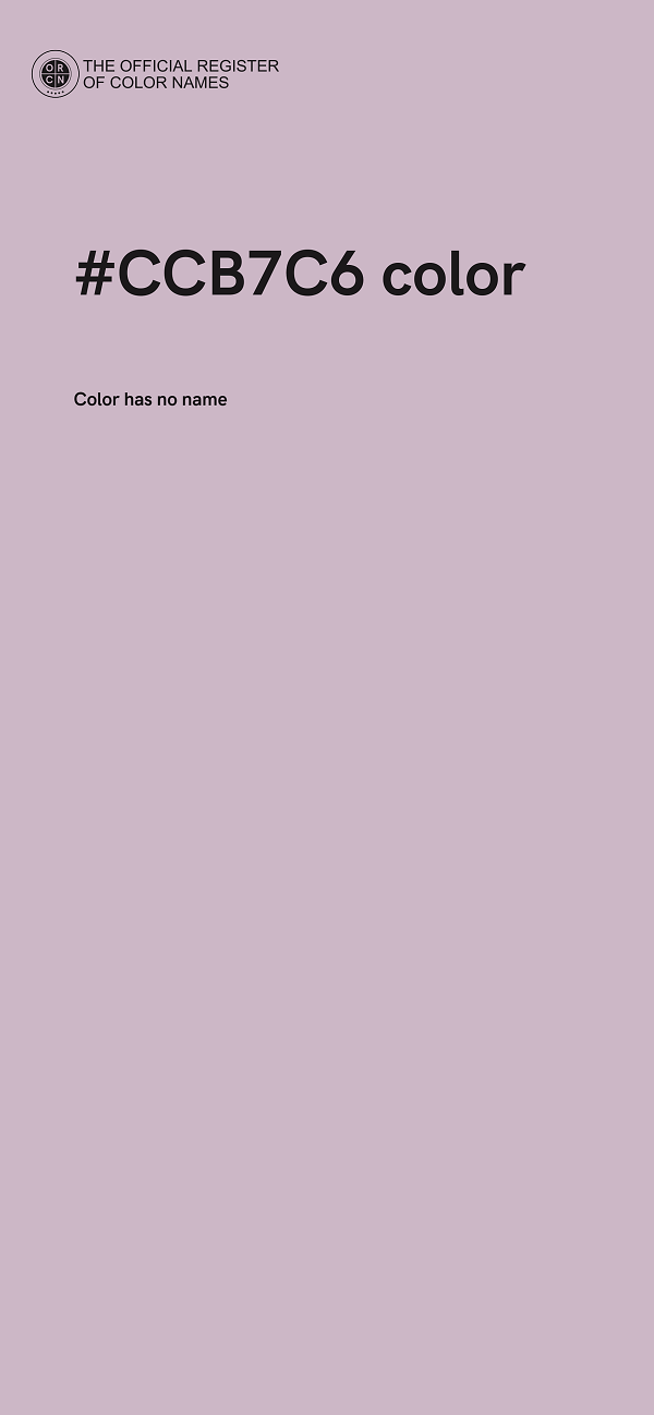#CCB7C6 color image