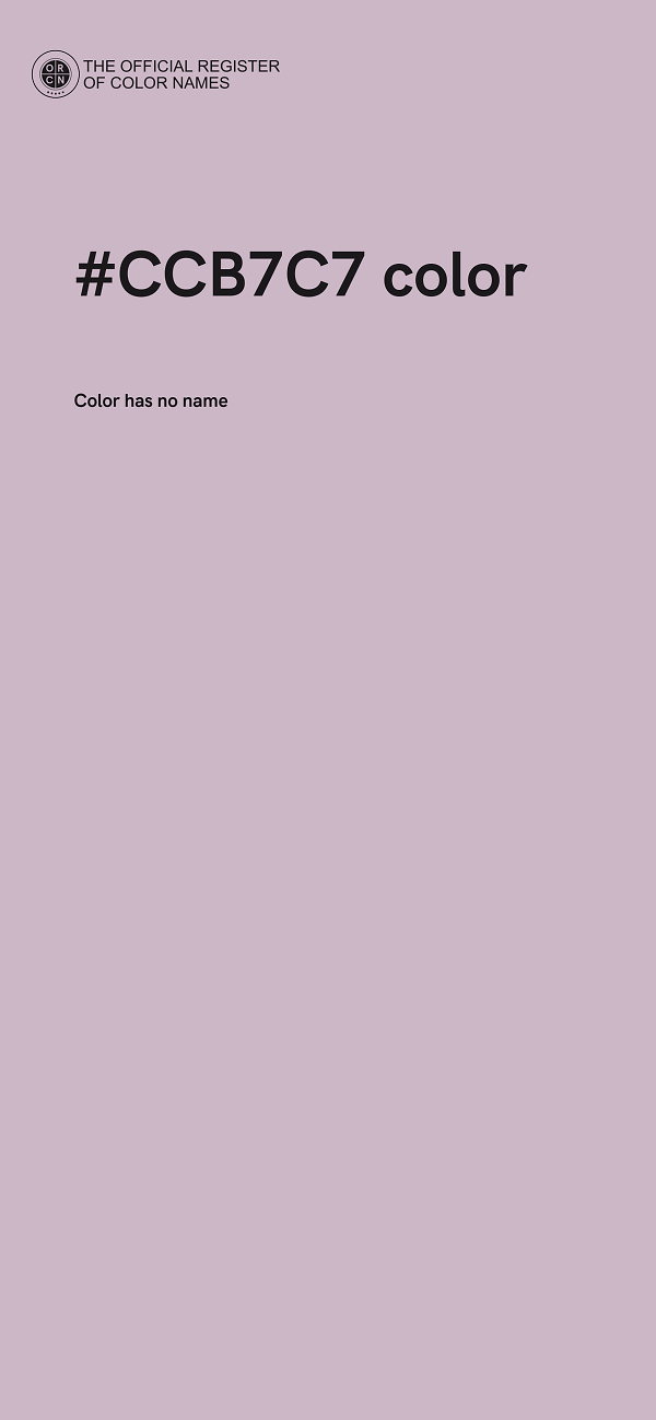 #CCB7C7 color image
