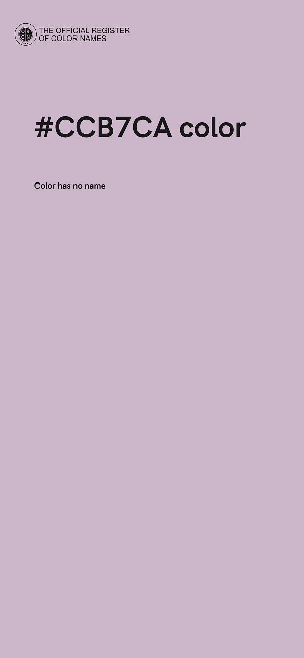 #CCB7CA color image