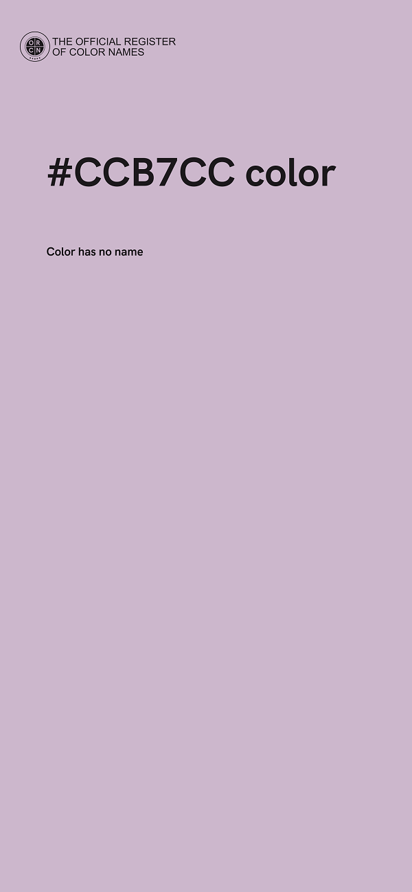 #CCB7CC color image