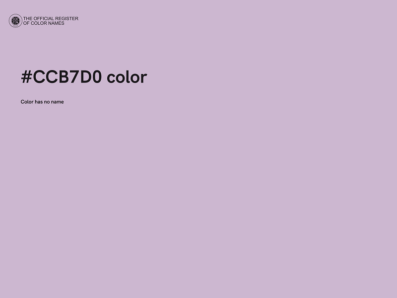 #CCB7D0 color image