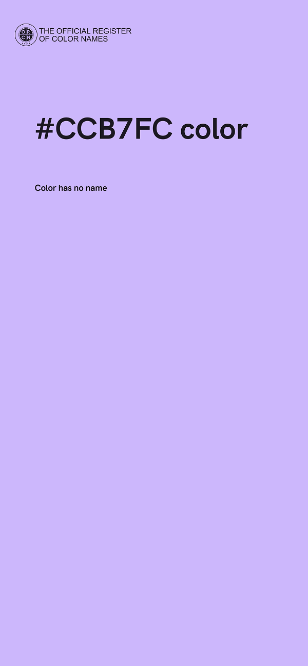 #CCB7FC color image