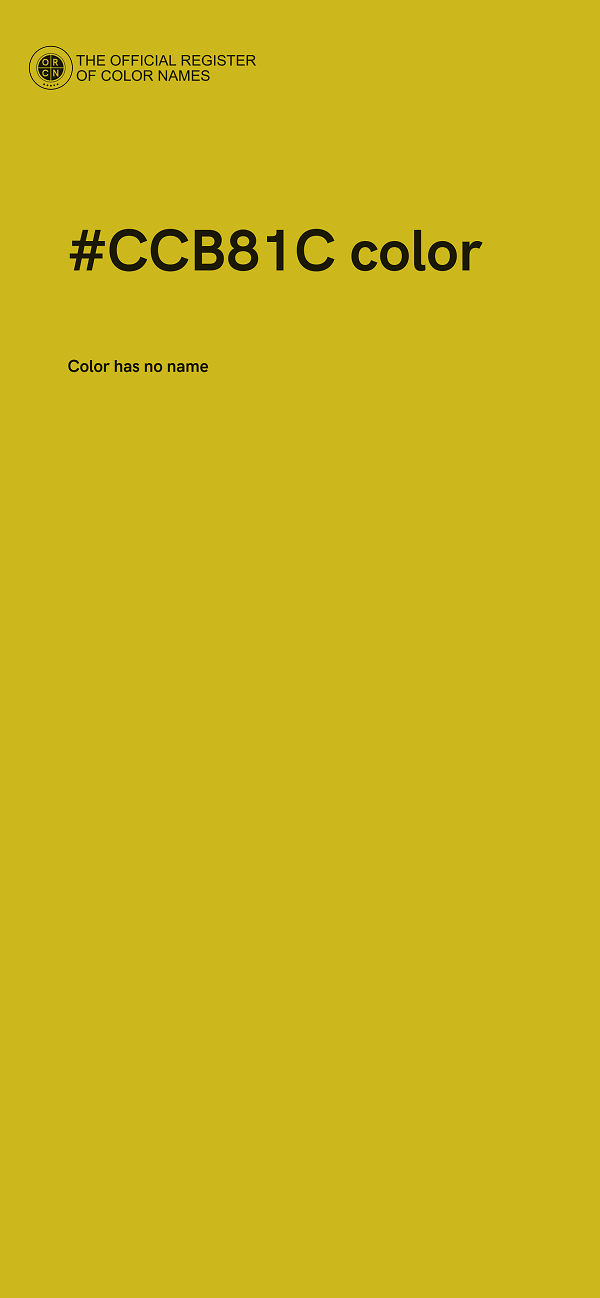 #CCB81C color image